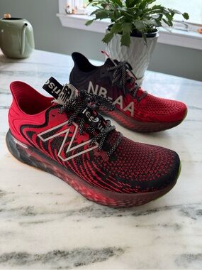 New Balance x Aries M1080 Red / Black Running Shoes